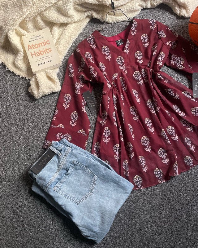 kurtiistic new arrival : “ RONGILA”  jeans & kurti