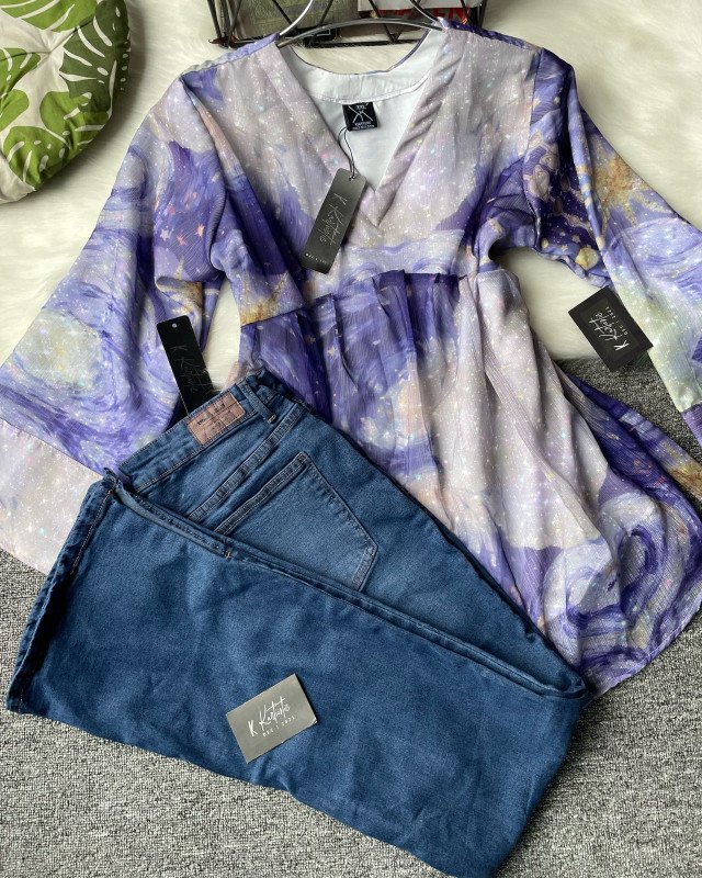 kurtiistic Midnight Star  tops W/ jeans & skirt