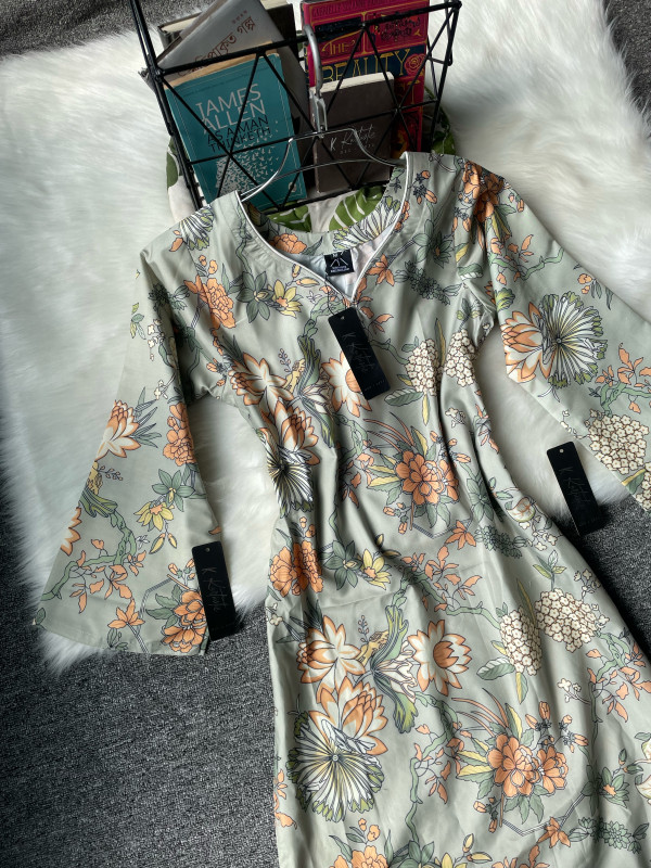 Kurtiistic digital printed one piece kurti