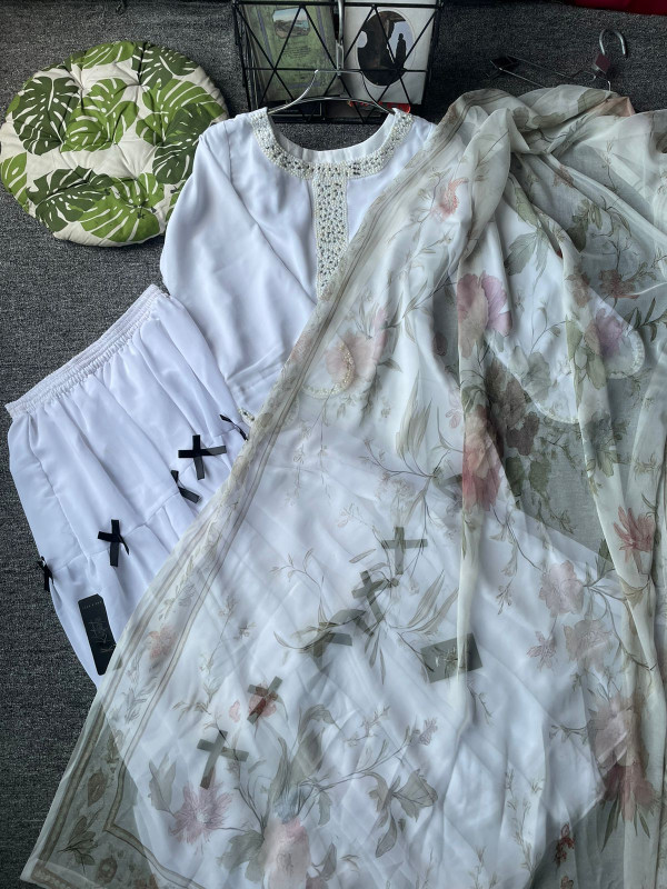 NOOR E SADAF KURTI with skirt & dupatta