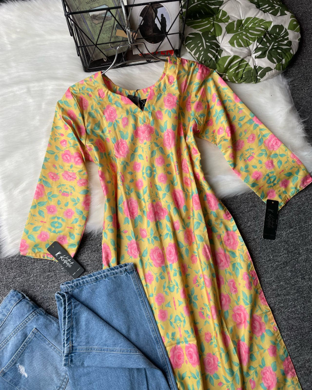 kurtiistic short kurtis W/ JEANS
