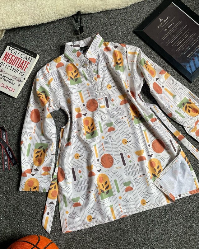 Premium Micro Summer Shirts -   Autumn Geometry