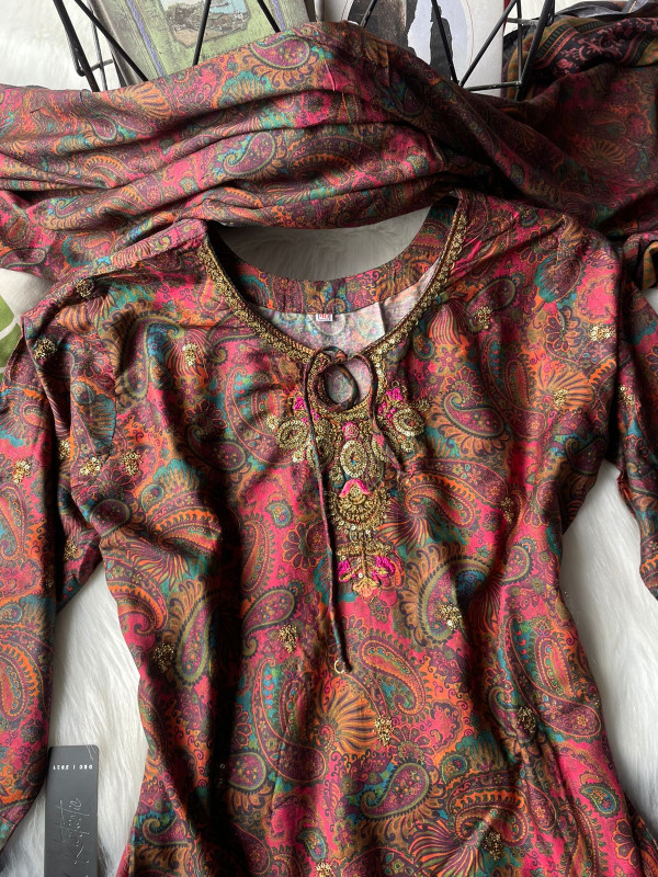 ROYAL KASHMIRI 3 PIECE SET - by kurtiistic.